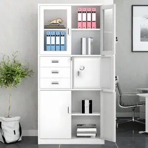 Metallic Filing Cabinet With Safe