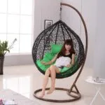 Black Indoor Swing With Stand