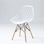Plastic Net Dining Modern Living Room Hotel Banquet Coffee Shop Backrest Chair