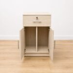 Wooden Filing Cabinet with a Drawer